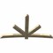 Ekena Millwork Alberta Rough Sawn Timber Gable Bracket, Douglas Fir, 96"W x 56"H x 4"D x 6"F, 14/12 Pitch GBW096X56X0406ALB00RDF - alternate 3